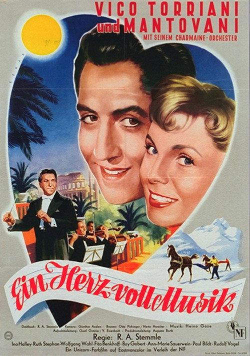 Ein Herz voll Musik 1955 official movie poster