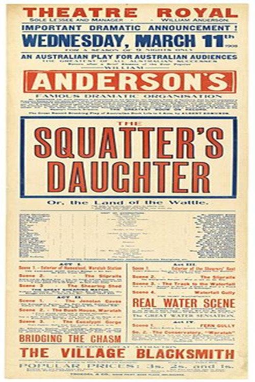 The Squatter's Daughter 1910 official movie poster