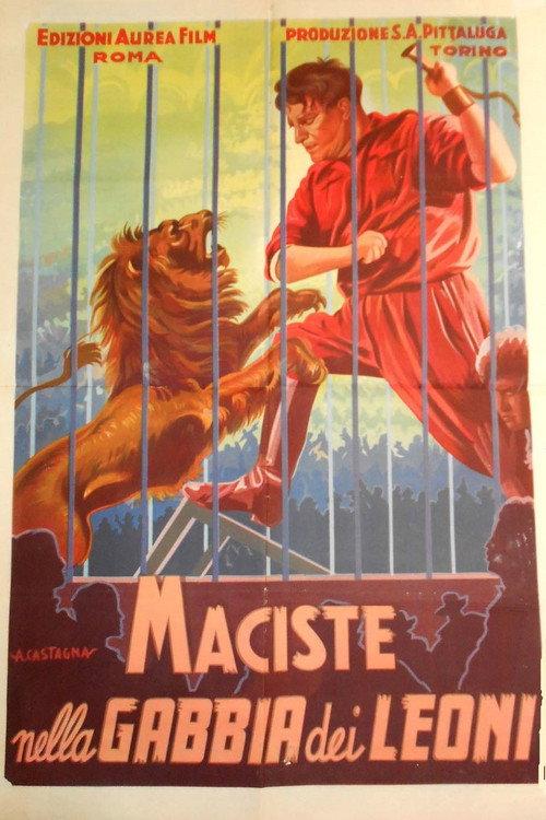 Maciste nella gabbia dei leoni 1926 official movie poster