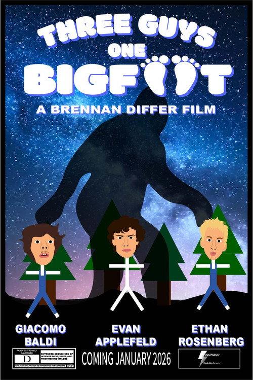 Three Guys, One Bigfoot 2026 official movie poster
