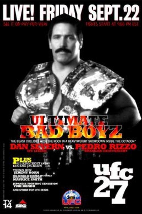 UFC 27: Ultimate Bad Boyz 2000 official movie poster