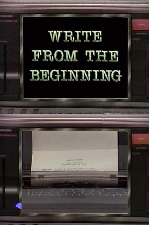 Write From the Beginning 1987 official movie poster