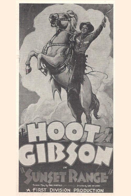 Sunset Range 1935 official movie poster