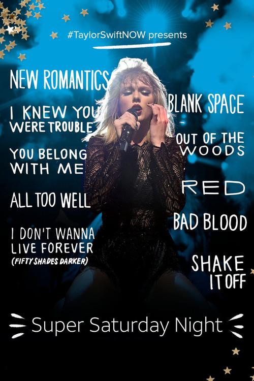 Taylor Swift: Super Saturday Night Show 2017 official movie poster