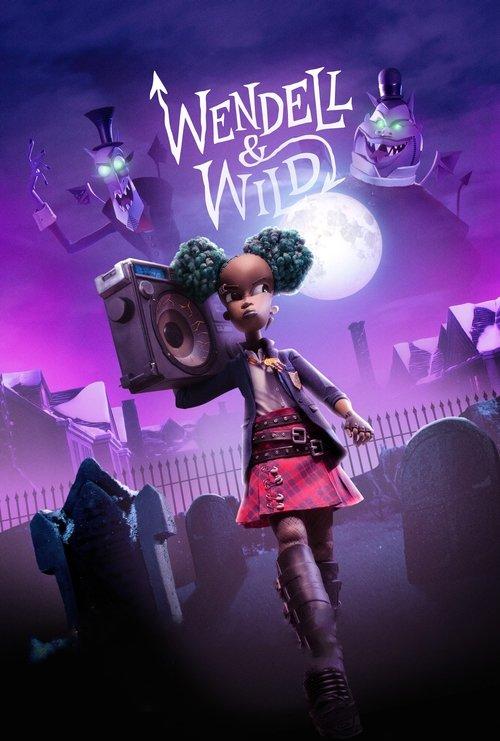 Wendell & Wild 2022 official movie poster