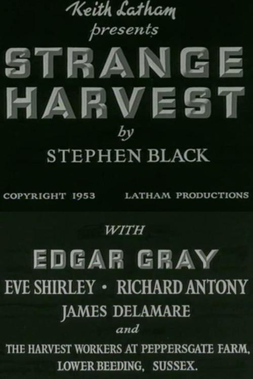 Strange Harvest 1953 official movie poster