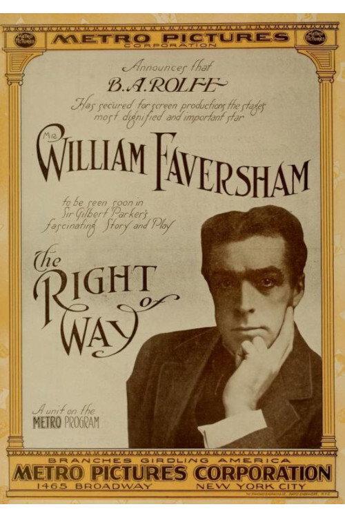 The Right of Way 1915 official movie poster