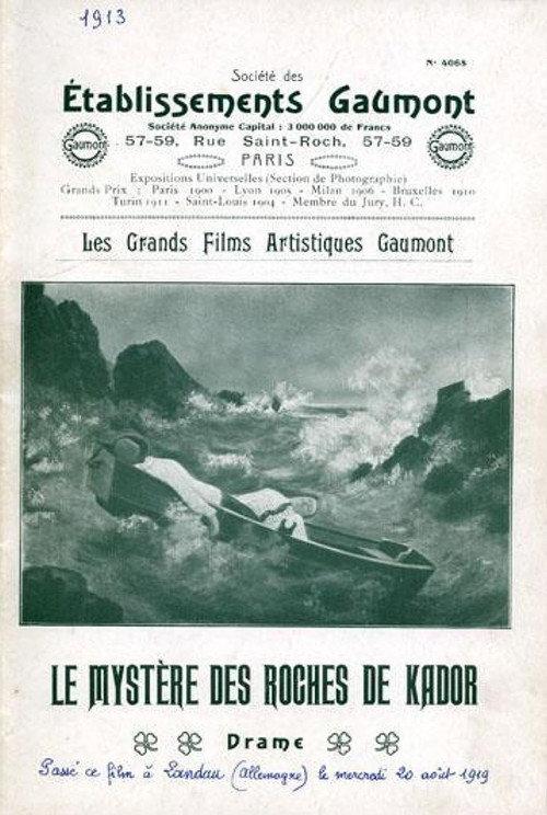 The Mystery of the Rocks of Kador 1912 official movie poster