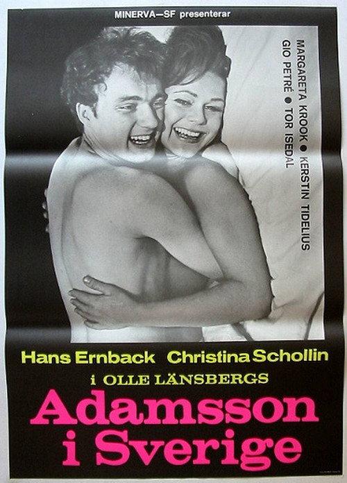 Adam in Sweden 1966 official movie poster