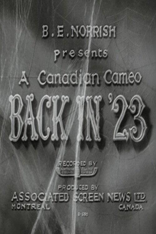 Back in '23 1933 official movie poster