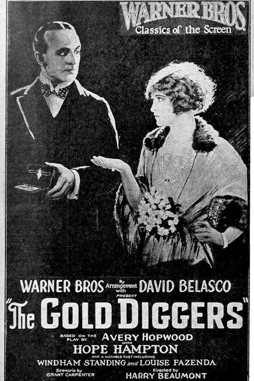 The Gold Diggers 1923 official movie poster
