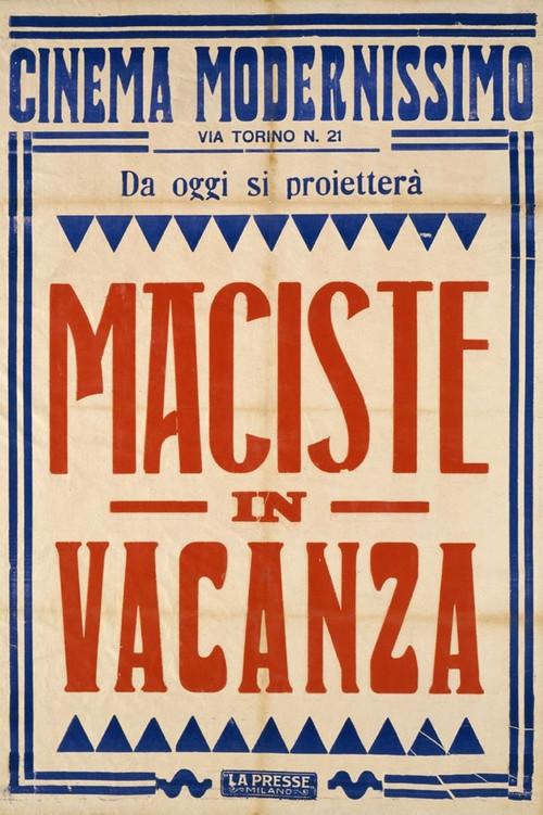 Maciste on His Vacation 1921 official movie poster