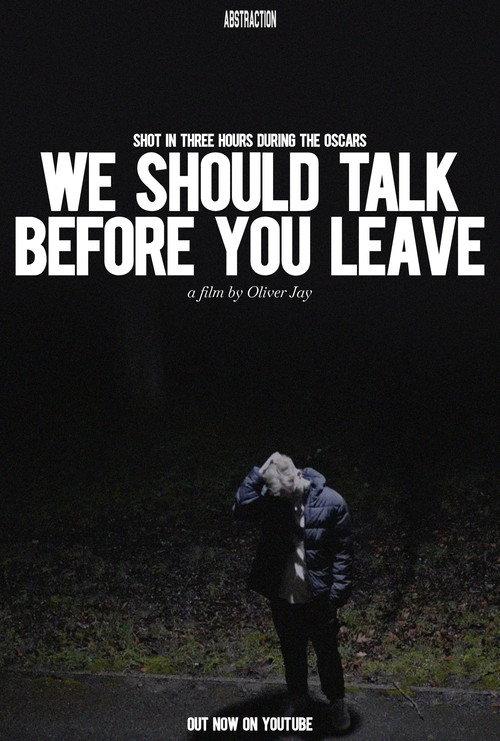 We Should Talk Before You Leave 2023 official movie poster