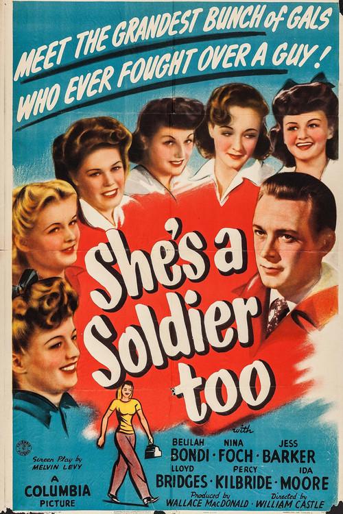 She's a Soldier Too 1944 official movie poster