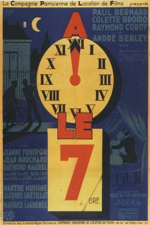 À minuit, le 7 1937 official movie poster