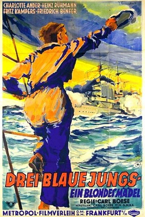 Three Bluejackets and a Blonde 1933 official movie poster