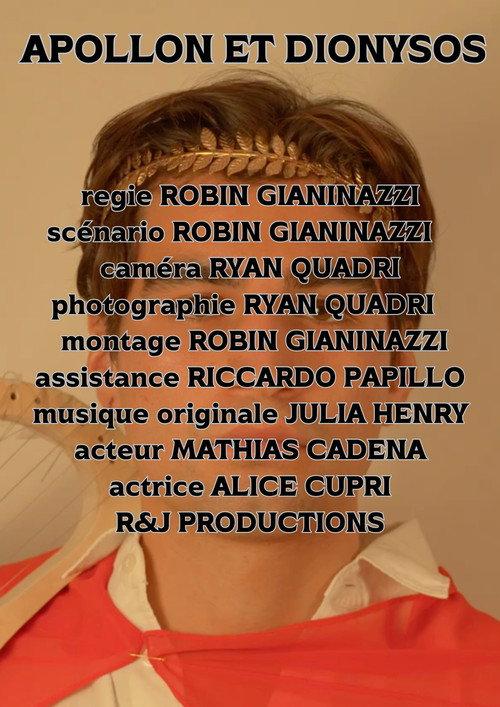 Apollon et Dionysos 2026 official movie poster