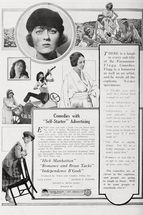 Romance and Brass Tacks 1918 official movie poster