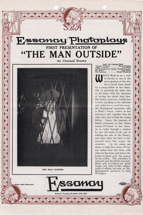 The Man Outside 1913 official movie poster