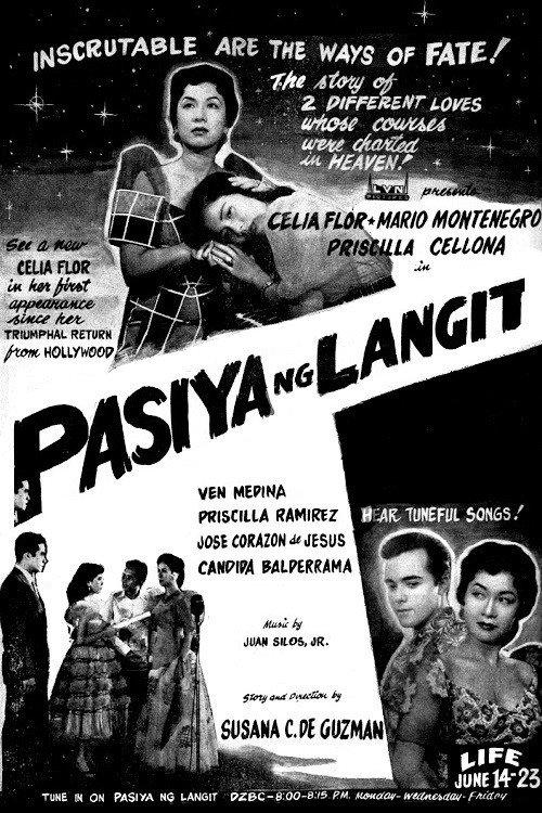 Pasiya ng Langit 1954 official movie poster