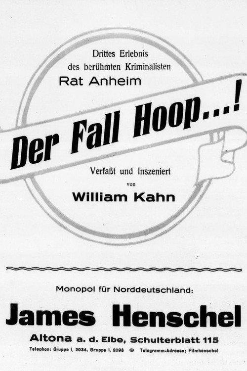 Der Fall Hoop...! 1916 official movie poster