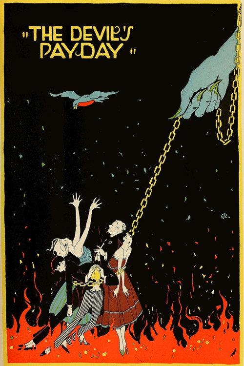 The Devil's Pay Day 1917 official movie poster