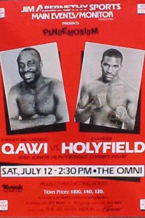 Dwight Muhammad Qawi vs. Evander Holyfield 1986 official movie poster