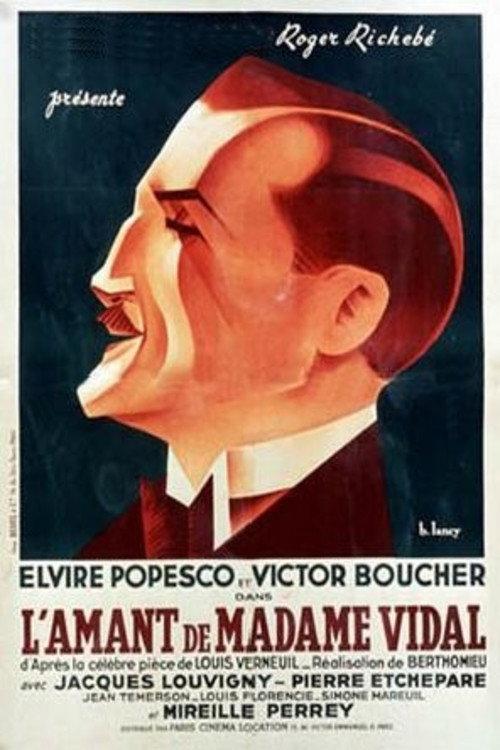 L'Amant de madame Vidal 1936 official movie poster
