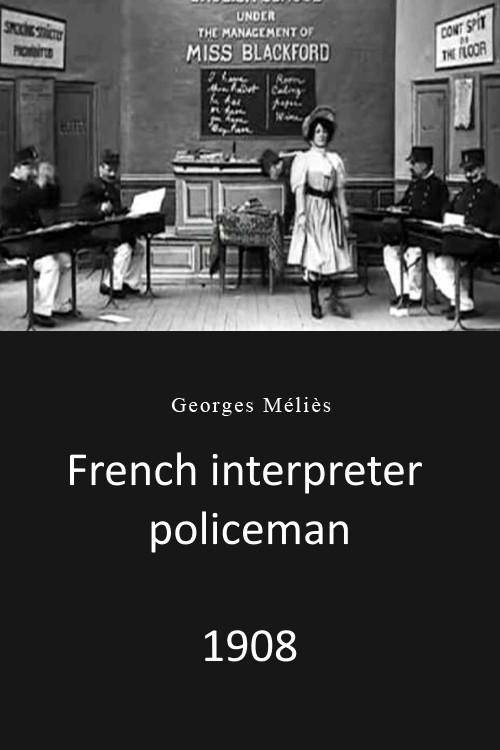 French Cops Learning English 1908 official movie poster