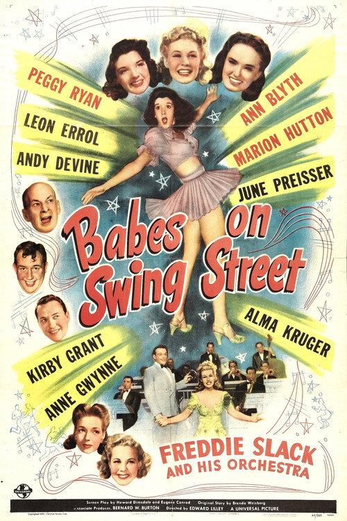Babes on Swing Street 1944 official movie poster