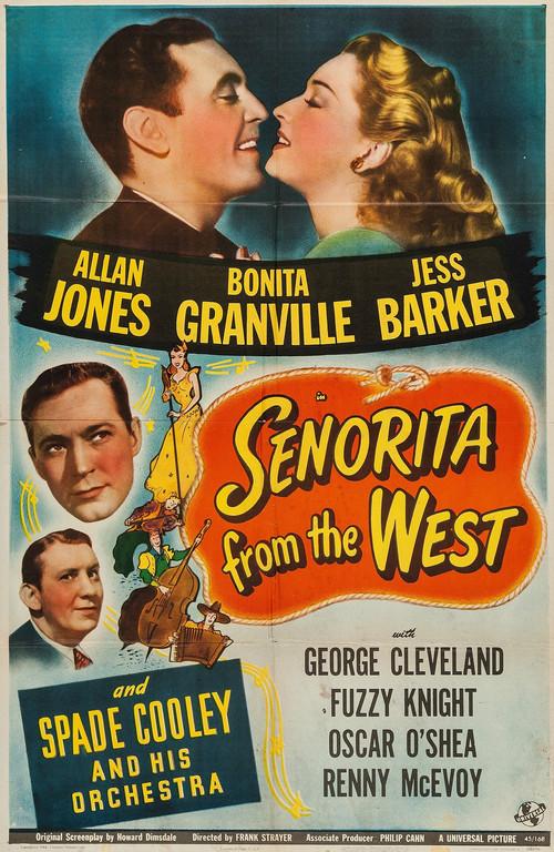 Senorita from the West 1945 official movie poster