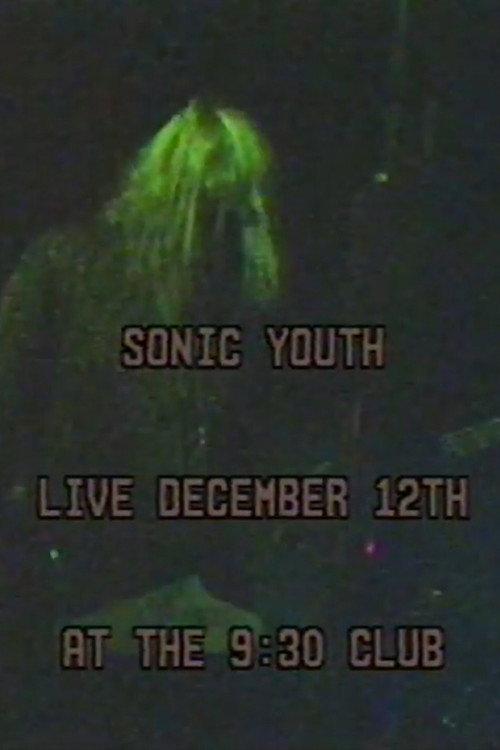 Sonic Youth: 930 Club 1988 official movie poster