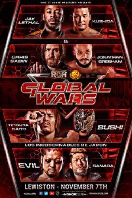 ROH & NJPW: Global Wars - Lewiston 2018 official movie poster