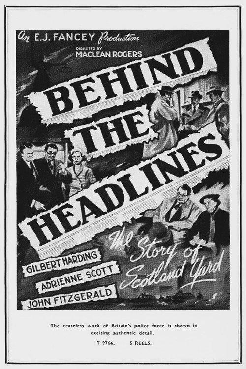 Behind the Headlines 1953 official movie poster