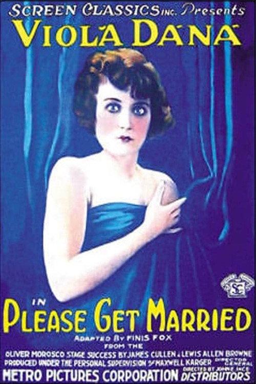 Please Get Married 1919 official movie poster