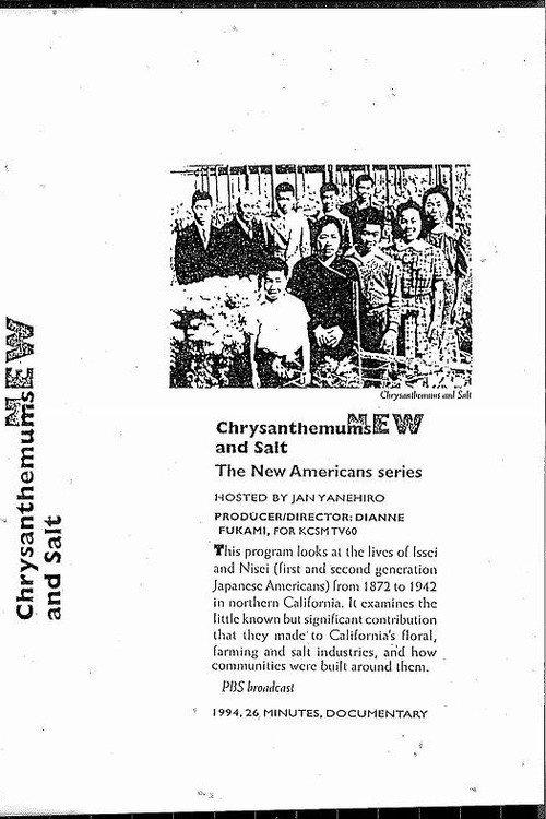 Chrysanthemums and Salt 1994 official movie poster