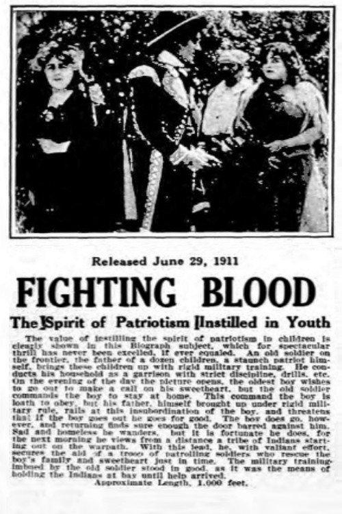Fighting Blood 1911 official movie poster