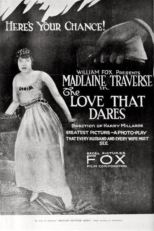 The Love That Dares 1919 official movie poster