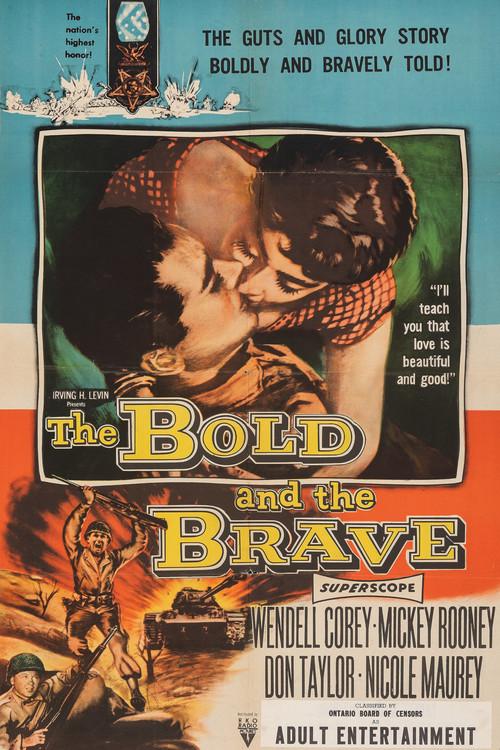 The Bold and the Brave 1956 official movie poster