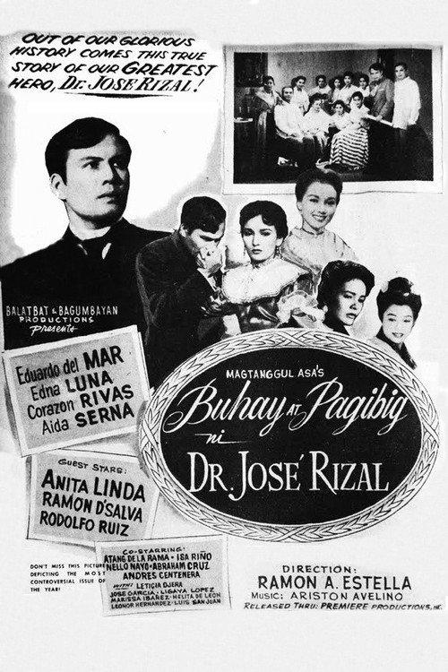 Ang Buhay at Pag-ibig ni Dr. Jose Rizal 1956 official movie poster