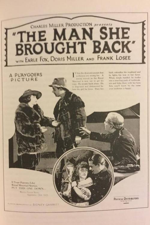 The Man She Brought Back 1924 official movie poster
