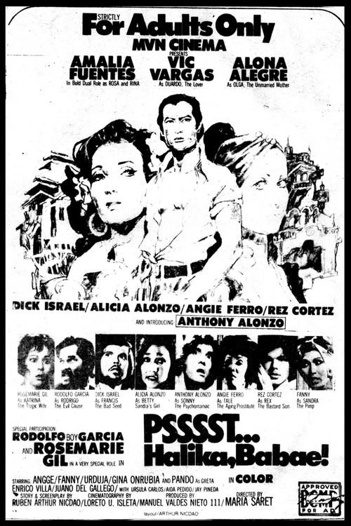 Psssst... Halika Babae! 1974 official movie poster