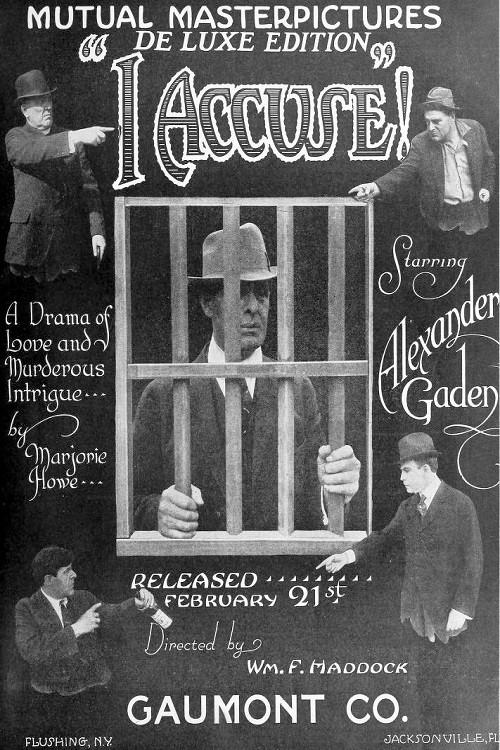 I Accuse 1916 official movie poster