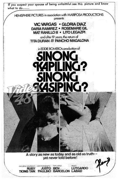 Sinong Kapiling? Sinong Kasiping? 1977 official movie poster