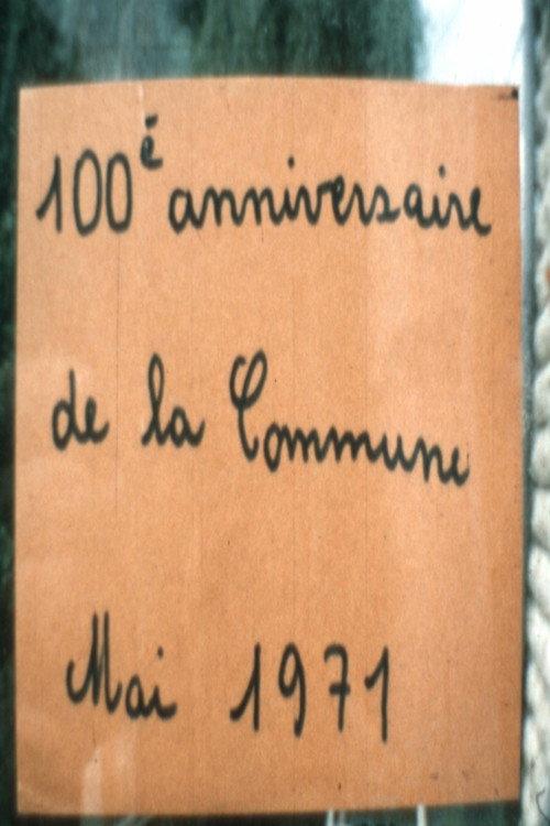 100e anniversaire de la Commune 1971 official movie poster