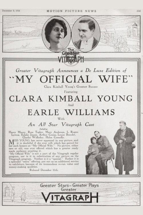 My Official Wife 1914 official movie poster