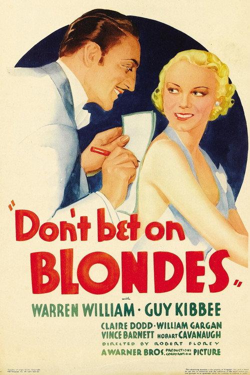 Don't Bet on Blondes 1935 official movie poster
