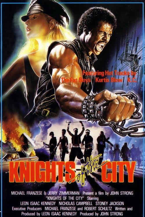 Knights of the City 1986 official movie poster