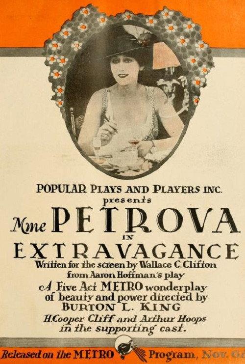 Extravagance 1916 official movie poster