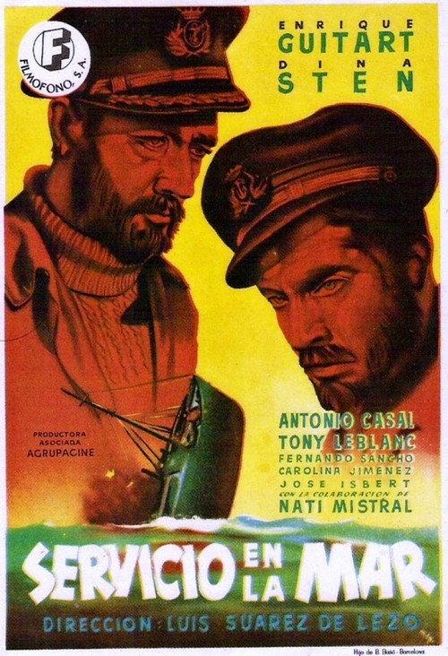 Servicio en la mar 1950 official movie poster